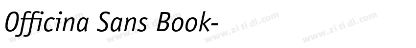 Officina Sans Book字体转换